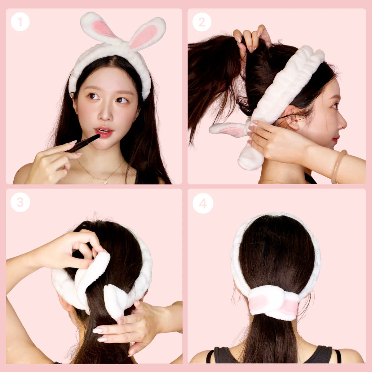 Double the Fluff Microfiber Bunnywrap Headband Duo